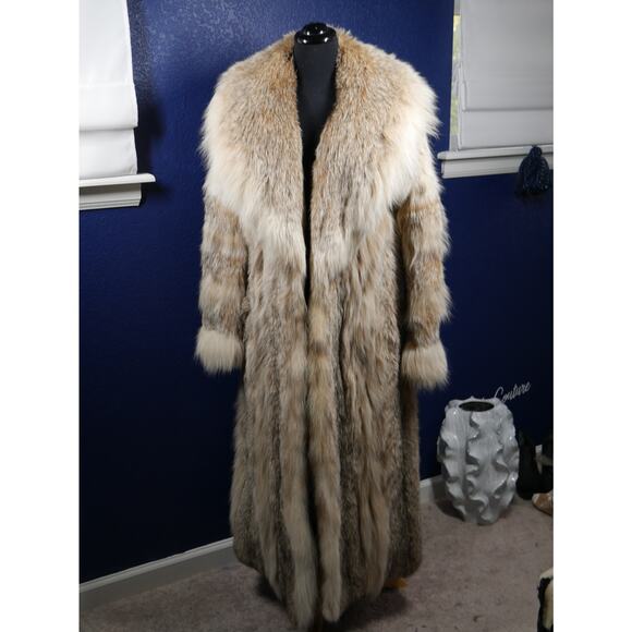 Gorgeous Canadian Lynx Full Length Fur Coat Jacket - Picture 1 of 5